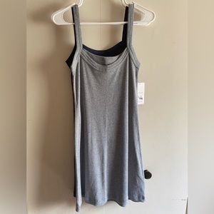Ribbed Midi Dresses, 2 pack light grey and dark blue
